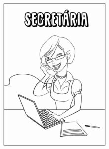 Desenho de Desenhos Das Profissoes Para Colorir 14a