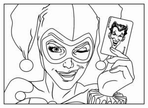 Desenho de Desenhos De Arlequina Para Colorir 15