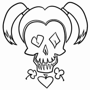 Desenho de Desenhos De Arlequina Para Colorir 17