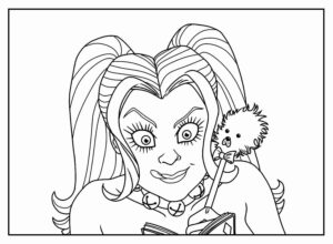 Desenho de Desenhos De Arlequina Para Colorir 24
