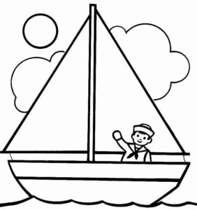 Desenho de Desenhos De Barco E Navio Para Colorir 1