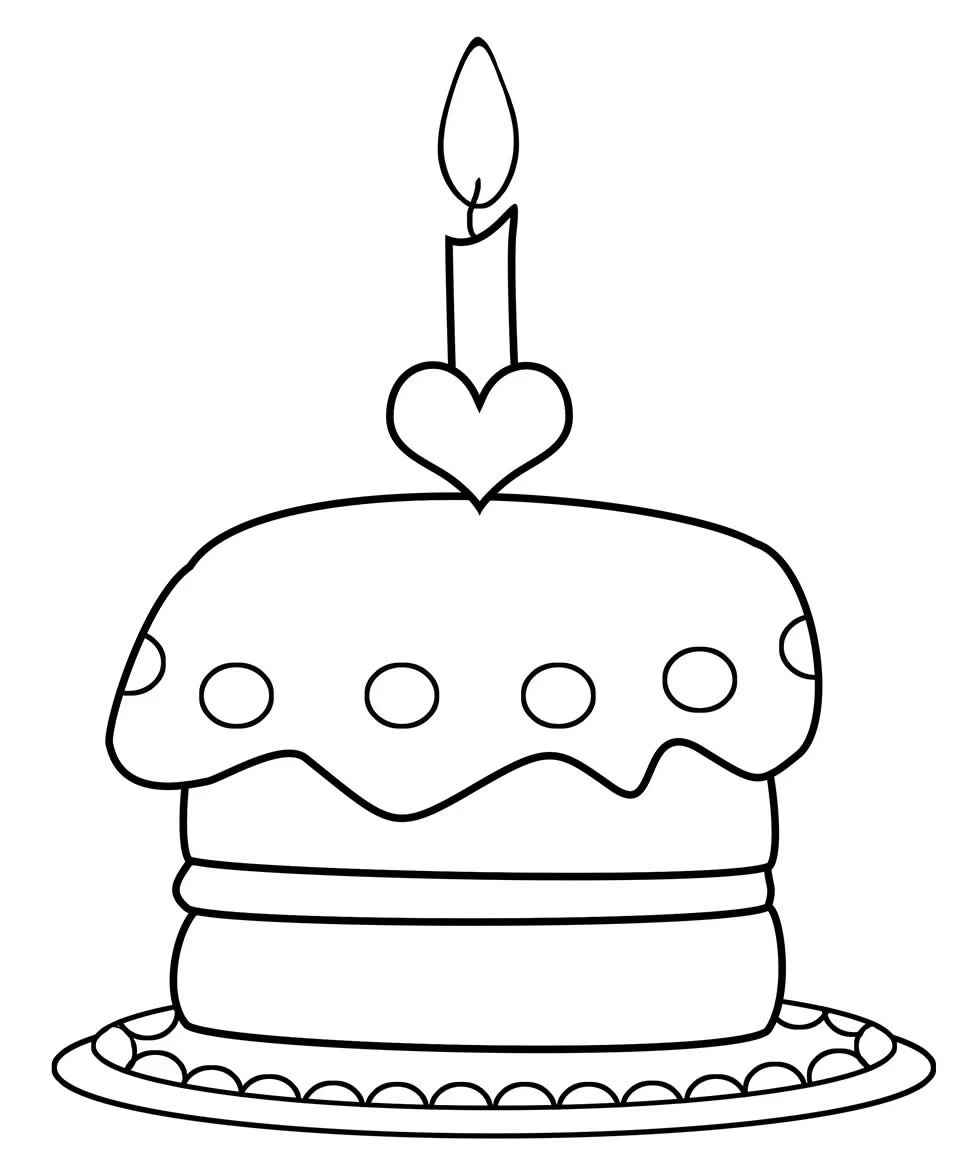 Desenho de Desenhos De Bolo De Aniversario 400