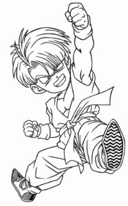 Desenho de Desenhos Para Colorir Dragon Ball Z Kid Trunks