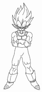 Desenho de Desenhos Para Colorir Dragon Ball Z Vegeta
