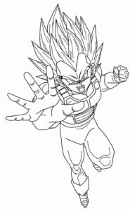 Desenho de Desenhos Para Colorir Dragon Ball Z Vegeta Ssj 1
