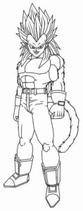 Desenho de Desenhos Para Colorir Dragon Ball Z Vegeta Ssj 4
