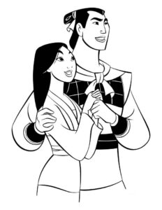 Desenho de Desenhos Para Pintar De Mulan