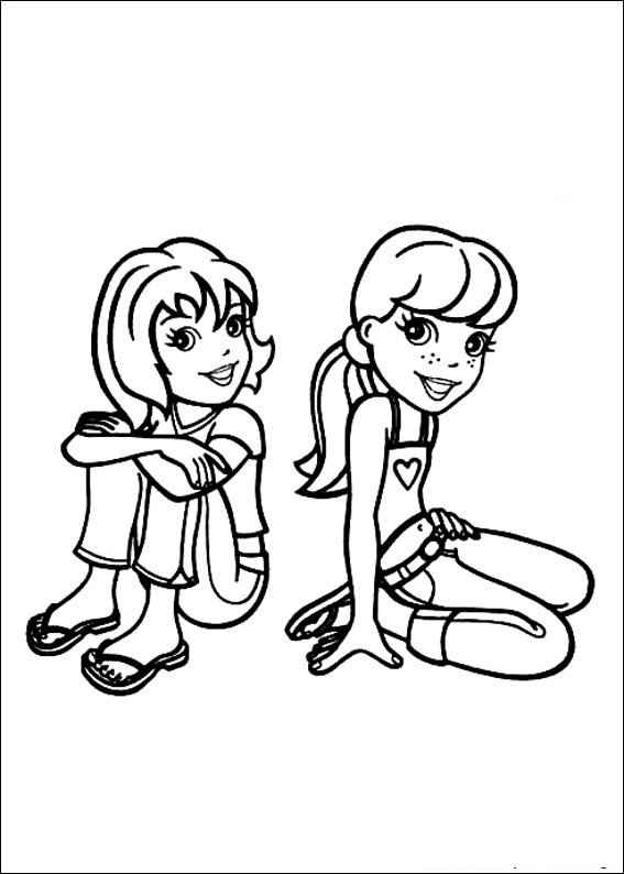 Desenho de Desenhos Polly Pocket Para Colorir A4