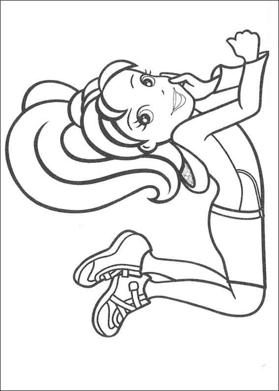 Desenho de Desenhos Polly Pocket Para Colorir Deitada