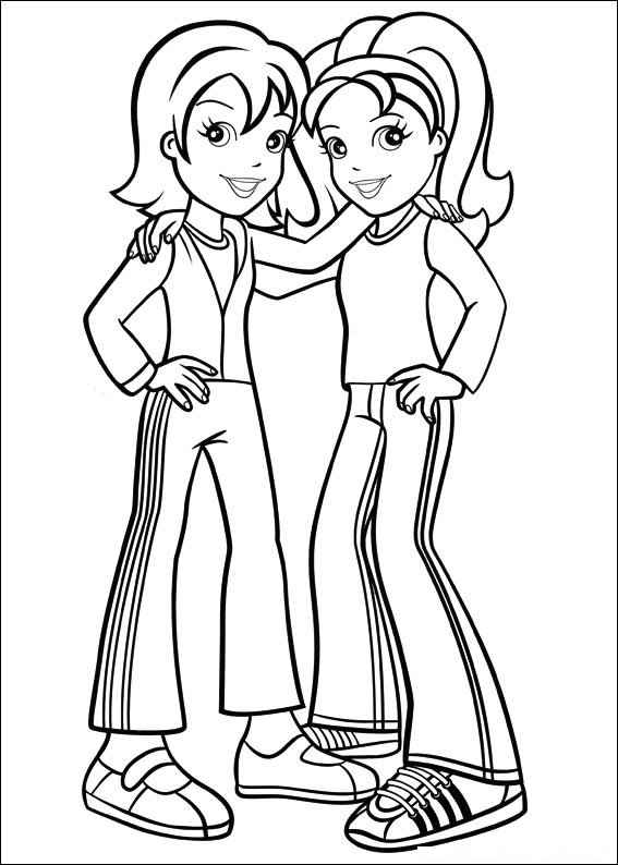 Desenho de Desenhos Polly Pocket Para Colorir Frineds