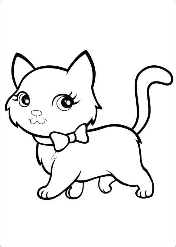Desenho de Desenhos Polly Pocket Para Colorir Gato