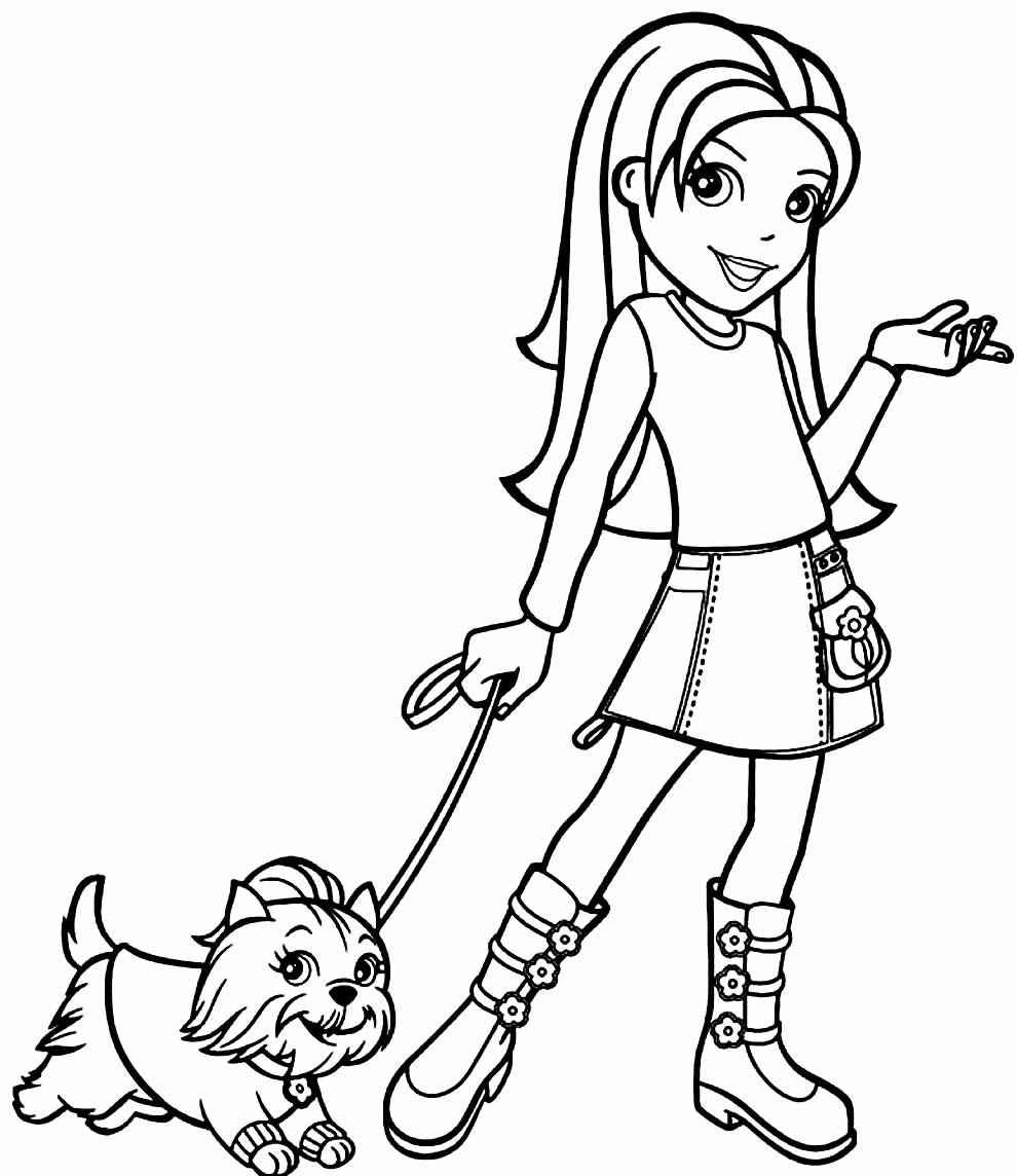 Desenho de Desenhos Polly Pocket Para Colorir Passeando