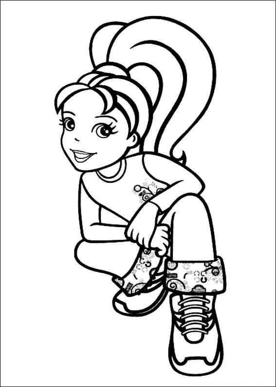 Desenho de Desenhos Polly Pocket Para Colorir Pose Quebrada