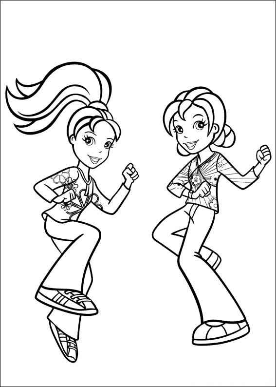 Desenho de Desenhos Polly Pocket Para Colorir Pulando