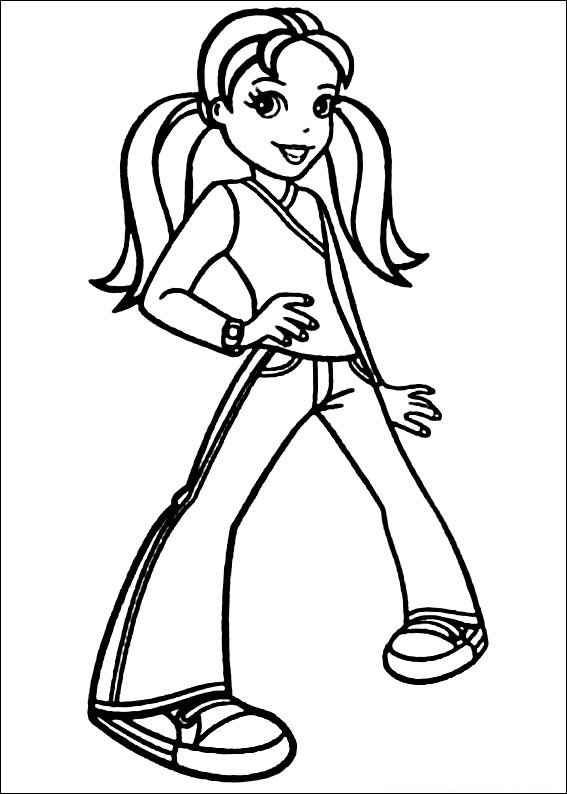 Desenho de Desenhos Polly Pocket Para Colorir Tenis