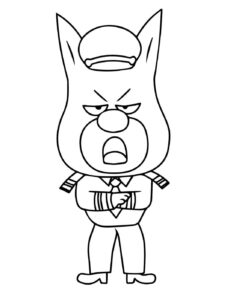 Desenho de Detetive Labrador Desenho Colorir Imprimir 09