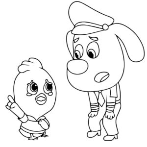 Desenho de Detetive Labrador Desenho Colorir Imprimir 10