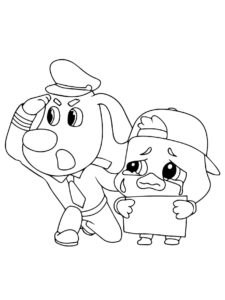 Desenho de Detetive Labrador Desenho Colorir Imprimir 11