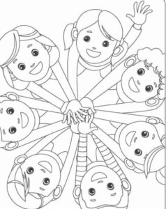 Desenho de Dia Das Crianças Desenho Colorir Imprimir 02
