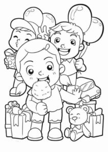 Desenho de Dia Das Crianças Desenho Colorir Imprimir 04