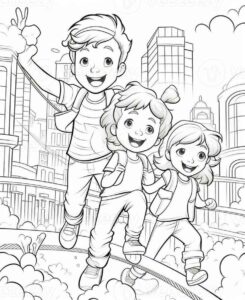 Desenho de Dia Das Crianças Desenho Colorir Imprimir 06