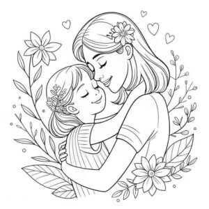 Desenho de Dia Das Mães Desenho Colorir Imprimir 01