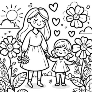 Desenho de Dia Das Mães Desenho Colorir Imprimir 03