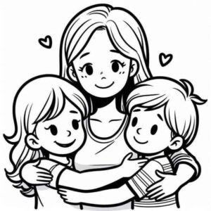 Desenho de Dia Das Mães Desenho Colorir Imprimir 04