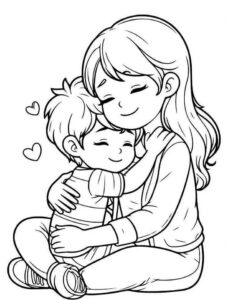 Desenho de Dia Das Mães Desenho Colorir Imprimir 05