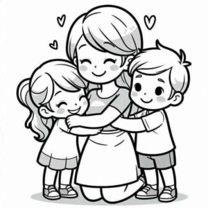 Desenho de Dia Das Mães Desenho Colorir Imprimir 06