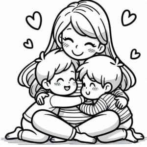 Desenho de Dia Das Mães Desenho Colorir Imprimir 10
