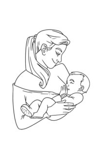 Desenho de Dia Das Mães Desenho Colorir Imprimir 29