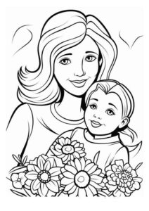 Desenho de Dia Das Mães Desenho Colorir Imprimir 30