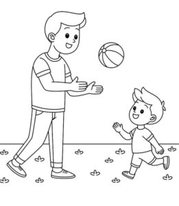 Desenho de Dia Dos Pais Desenho Colorir Imprimir 04