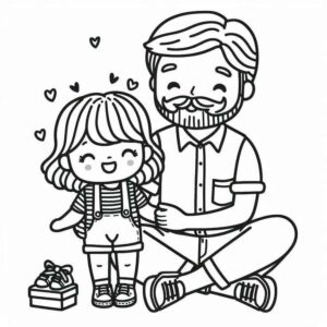 Desenho de Dia Dos Pais Desenho Colorir Imprimir 13