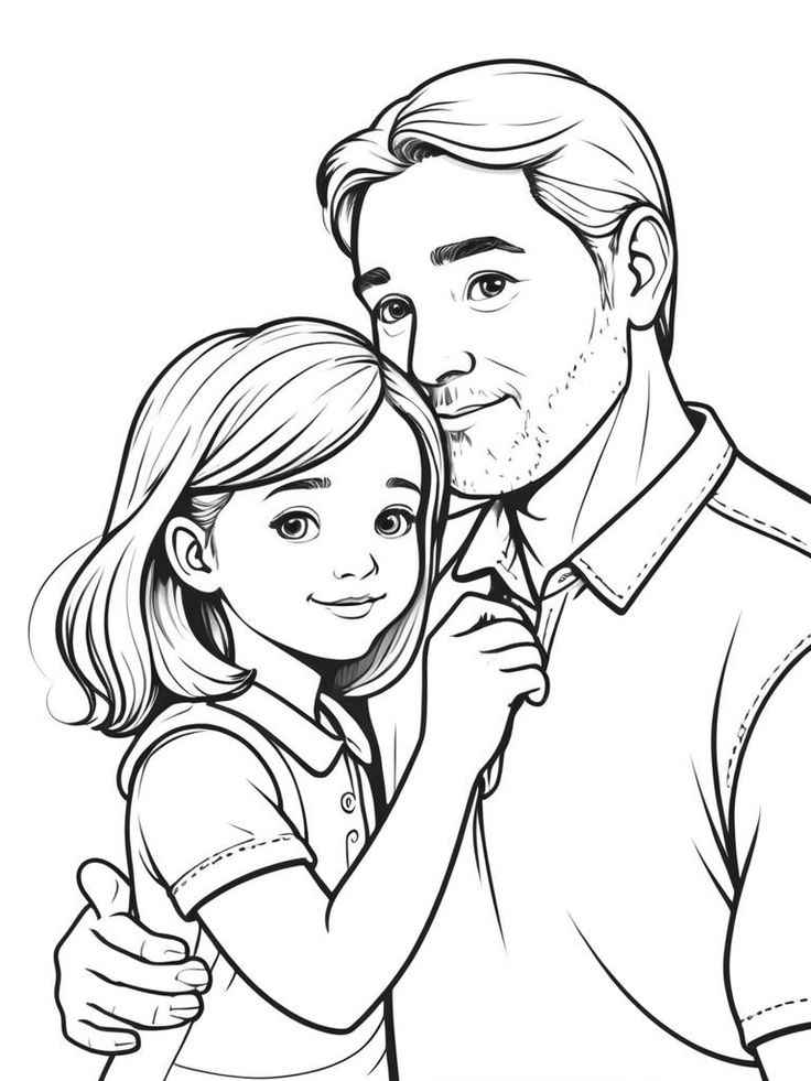 Desenho de Dia Dos Pais Desenho Colorir Imprimir 14