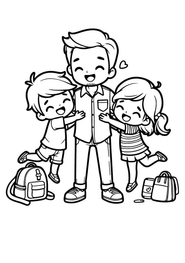 Desenho de Dia Dos Pais Desenho Colorir Imprimir 15