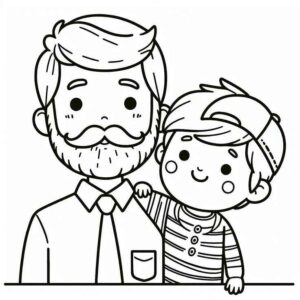 Desenho de Dia Dos Pais Desenho Colorir Imprimir 16