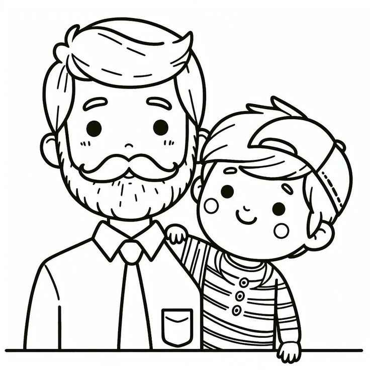 Desenho de Dia Dos Pais Desenho Colorir Imprimir 16