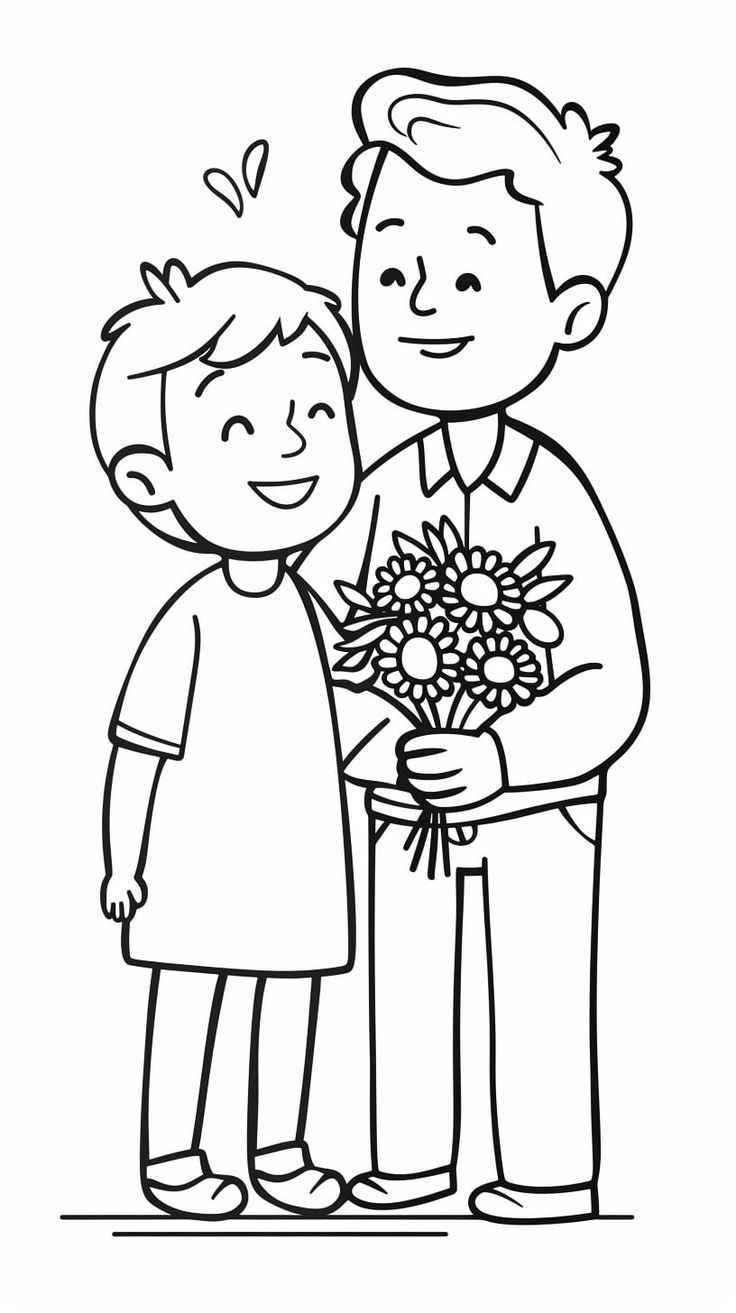 Desenho de Dia Dos Pais Desenho Colorir Imprimir 18