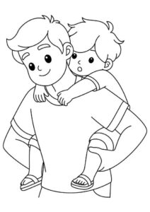 Desenho de Dia Dos Pais Desenho Colorir Imprimir 19