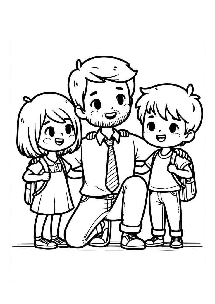 Desenho de Dia Dos Pais Desenho Colorir Imprimir 22