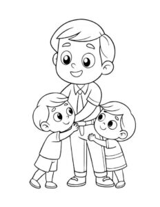 Desenho de Dia Dos Pais Desenho Colorir Imprimir 24