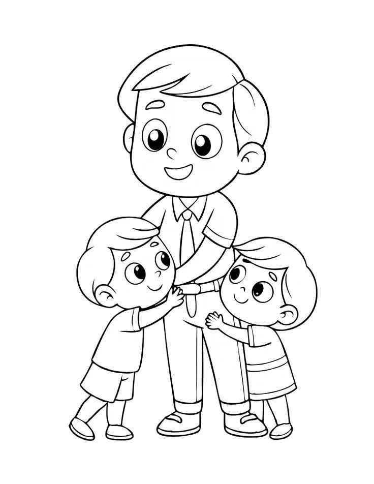 Desenho de Dia Dos Pais Desenho Colorir Imprimir 24