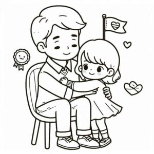 Desenho de Dia Dos Pais Desenho Colorir Imprimir 26