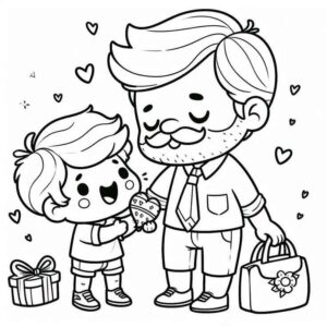 Desenho de Dia Dos Pais Desenho Colorir Imprimir 27