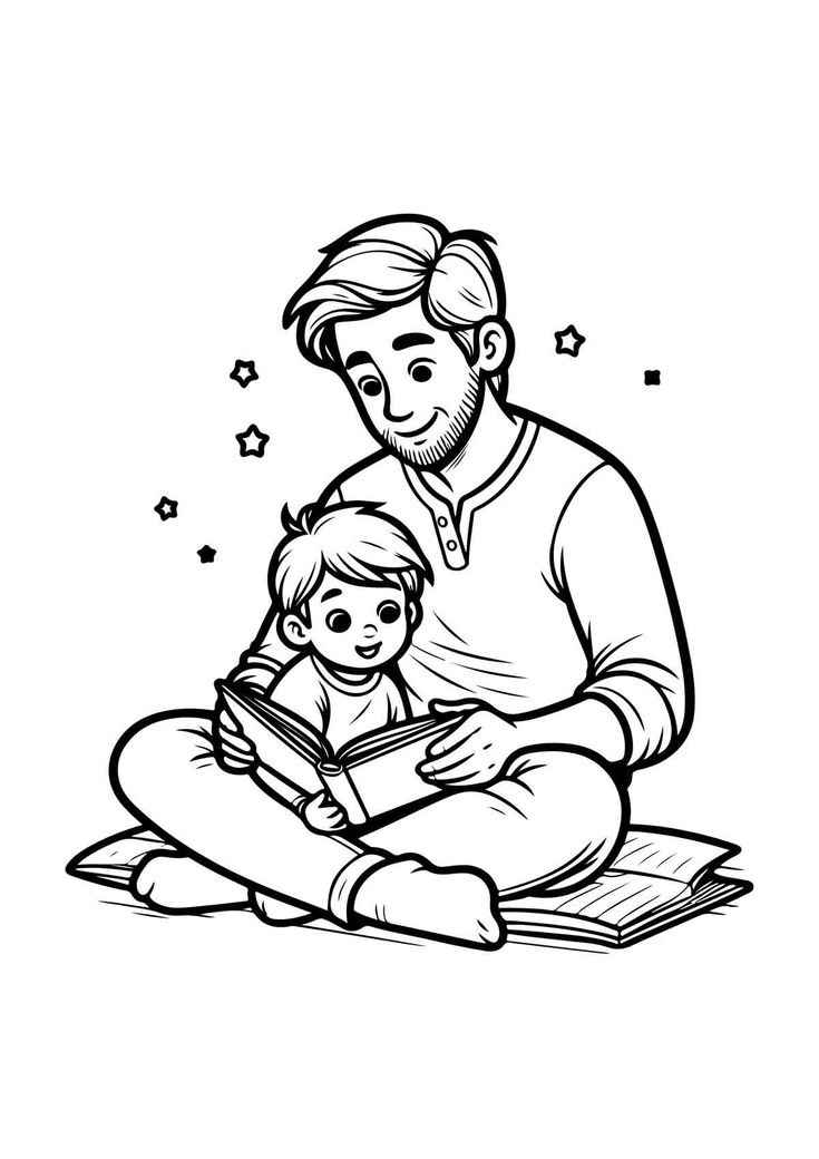 Desenho de Dia Dos Pais Desenho Colorir Imprimir 29