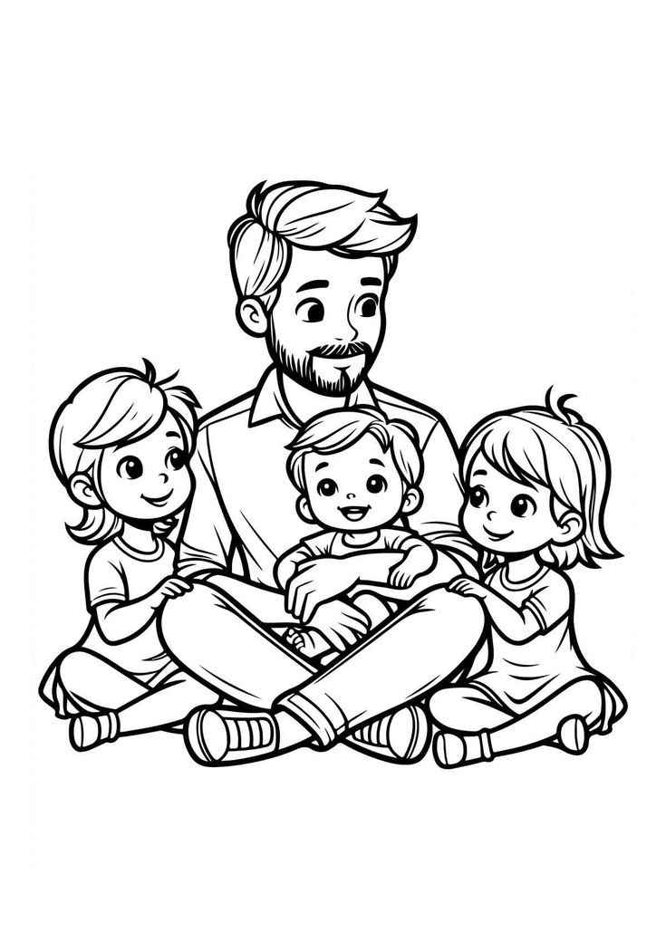 Desenho de Dia Dos Pais Desenho Colorir Imprimir 31