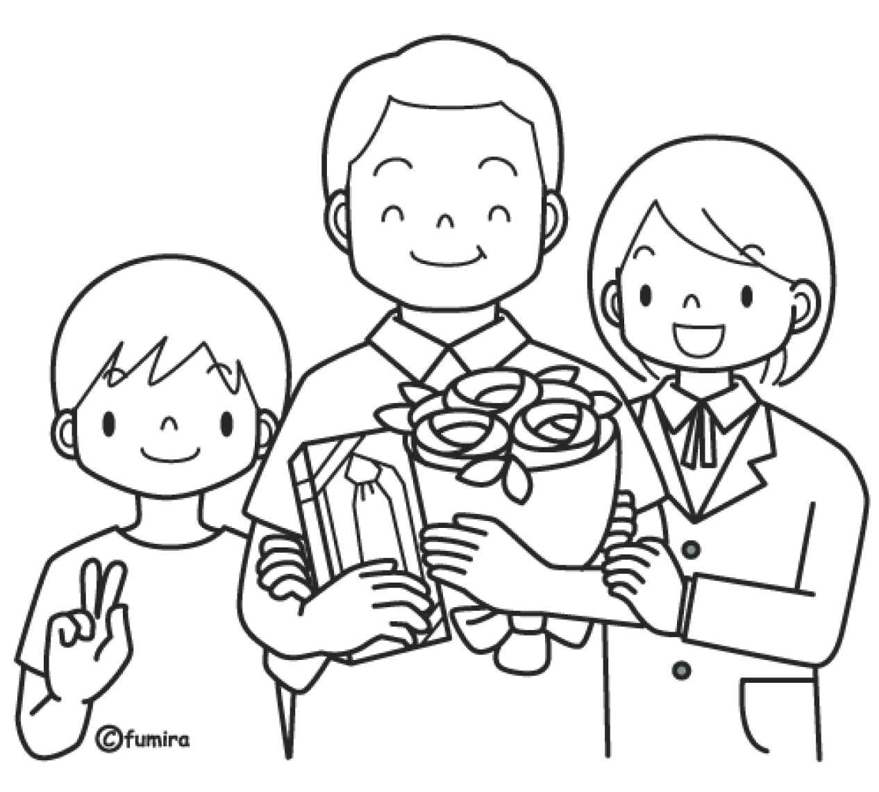 Desenho de Dia Dos Pais Desenho Colorir Imprimir 34