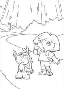 Desenho de Dora Aventureira Desenho Colorir Imprimir 06
